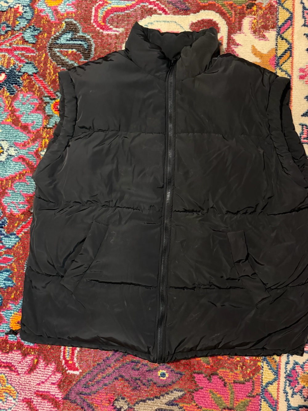 Black Quilted Puffer Vest